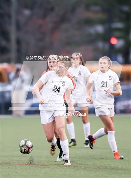 Thumbnail 2 in Staples vs. Ridgefield (FCIAC Semifinal) photogallery.