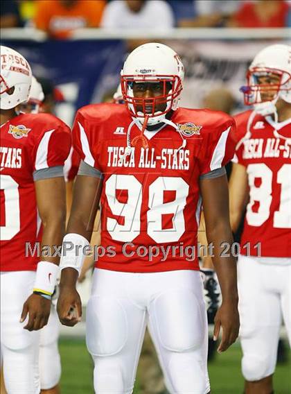 Thumbnail 2 in 2010 THSCA All-Star Football Classic (North vs. South) photogallery.
