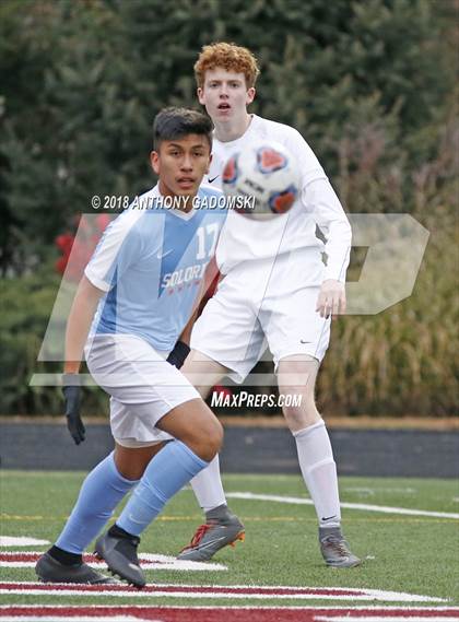 Thumbnail 3 in Solorio vs. Saint Ignatius College Prep (IHSA 2A Sectional Playoff) photogallery.