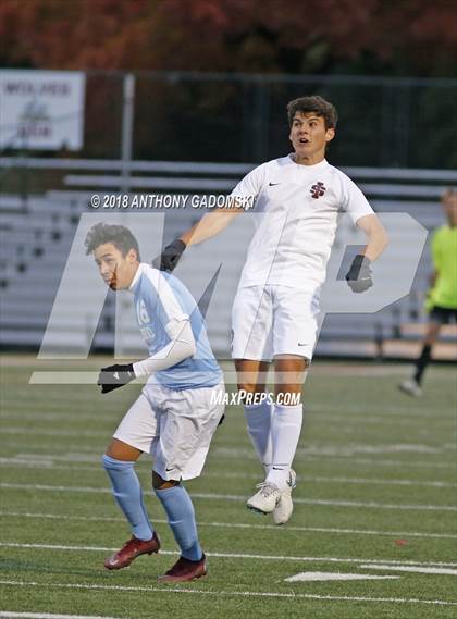 Thumbnail 2 in Solorio vs. Saint Ignatius College Prep (IHSA 2A Sectional Playoff) photogallery.