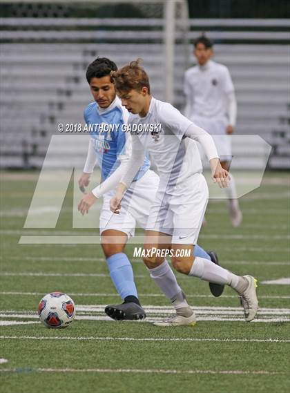Thumbnail 1 in Solorio vs. Saint Ignatius College Prep (IHSA 2A Sectional Playoff) photogallery.