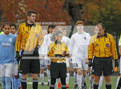 Thumbnail 1 in Solorio vs. Saint Ignatius College Prep (IHSA 2A Sectional Playoff) photogallery.