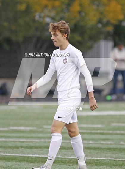 Thumbnail 2 in Solorio vs. Saint Ignatius College Prep (IHSA 2A Sectional Playoff) photogallery.