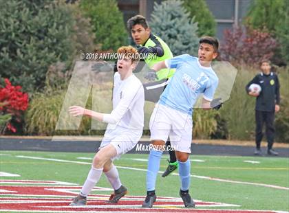 Thumbnail 2 in Solorio vs. Saint Ignatius College Prep (IHSA 2A Sectional Playoff) photogallery.