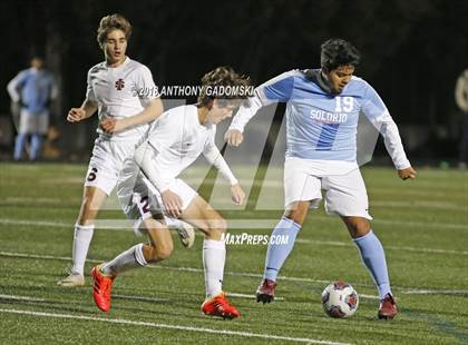 Thumbnail 1 in Solorio vs. Saint Ignatius College Prep (IHSA 2A Sectional Playoff) photogallery.