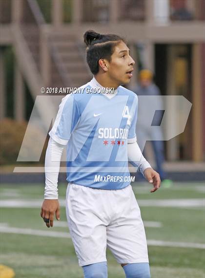 Thumbnail 1 in Solorio vs. Saint Ignatius College Prep (IHSA 2A Sectional Playoff) photogallery.