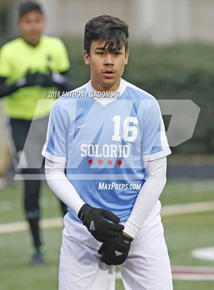 Thumbnail 2 in Solorio vs. Saint Ignatius College Prep (IHSA 2A Sectional Playoff) photogallery.