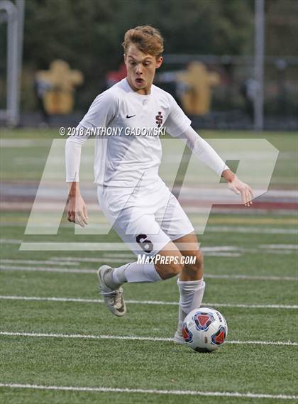 Thumbnail 1 in Solorio vs. Saint Ignatius College Prep (IHSA 2A Sectional Playoff) photogallery.