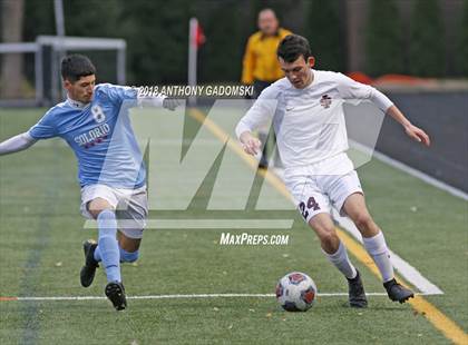 Thumbnail 2 in Solorio vs. Saint Ignatius College Prep (IHSA 2A Sectional Playoff) photogallery.