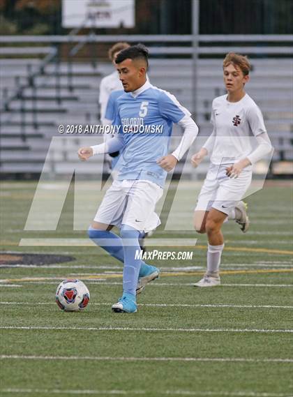 Thumbnail 3 in Solorio vs. Saint Ignatius College Prep (IHSA 2A Sectional Playoff) photogallery.