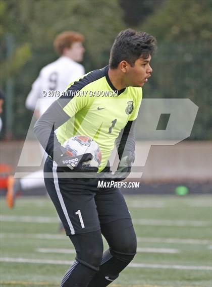 Thumbnail 2 in Solorio vs. Saint Ignatius College Prep (IHSA 2A Sectional Playoff) photogallery.