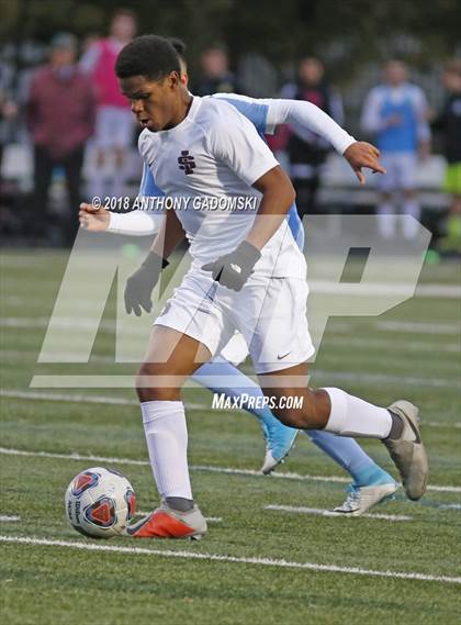 Thumbnail 2 in Solorio vs. Saint Ignatius College Prep (IHSA 2A Sectional Playoff) photogallery.