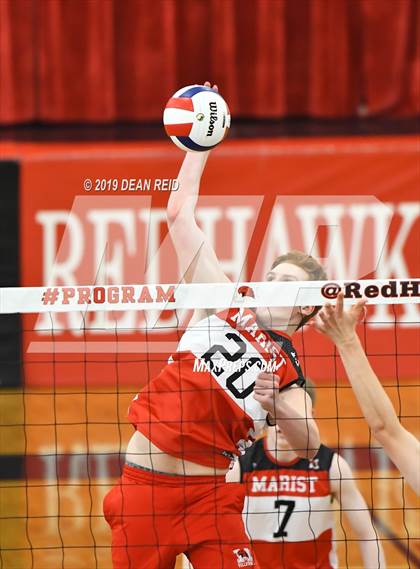 Thumbnail 3 in Lincoln-Way East @ Marist (IHSA 4A Sectional Final) photogallery.