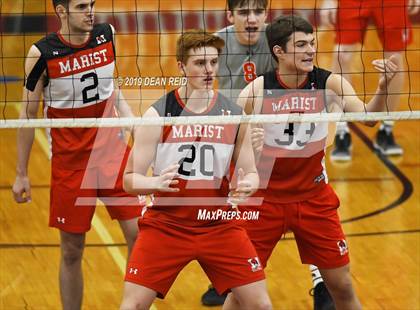 Thumbnail 1 in Lincoln-Way East @ Marist (IHSA 4A Sectional Final) photogallery.