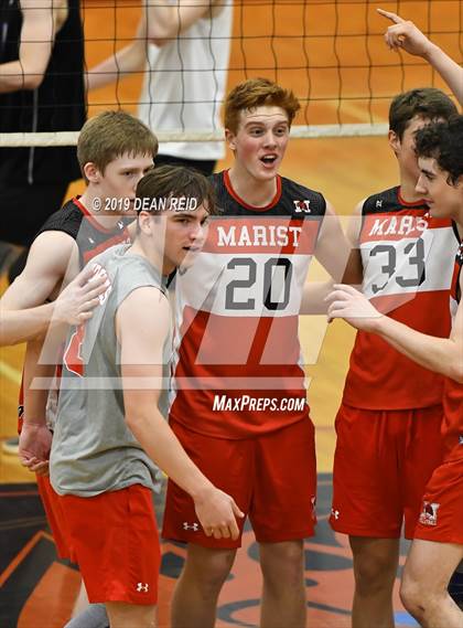 Thumbnail 2 in Lincoln-Way East @ Marist (IHSA 4A Sectional Final) photogallery.