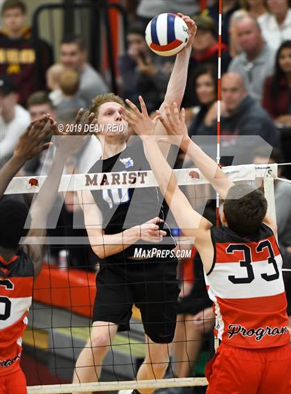 Thumbnail 3 in Lincoln-Way East @ Marist (IHSA 4A Sectional Final) photogallery.
