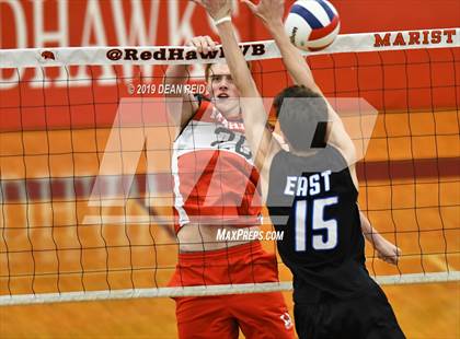 Thumbnail 2 in Lincoln-Way East @ Marist (IHSA 4A Sectional Final) photogallery.