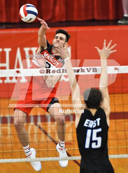 Thumbnail 1 in Lincoln-Way East @ Marist (IHSA 4A Sectional Final) photogallery.