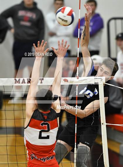 Thumbnail 3 in Lincoln-Way East @ Marist (IHSA 4A Sectional Final) photogallery.