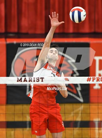 Thumbnail 1 in Lincoln-Way East @ Marist (IHSA 4A Sectional Final) photogallery.