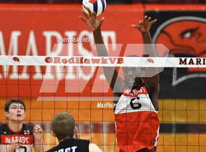 Thumbnail 2 in Lincoln-Way East @ Marist (IHSA 4A Sectional Final) photogallery.