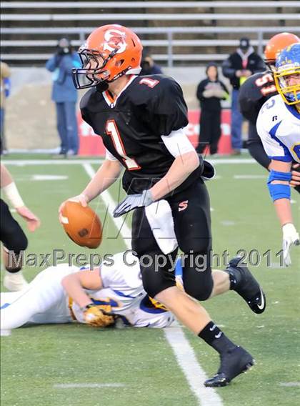 Thumbnail 1 in Shadyside vs. St. John's (OHSAA D VI Final) photogallery.