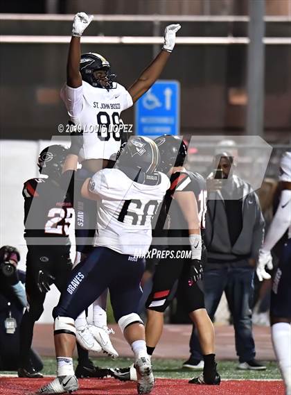 Thumbnail 1 in St. John Bosco @ Centennial (CIF SS DIV 1 Semi Final Playoff) photogallery.