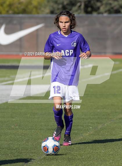 Thumbnail 1 in Shadow Ridge vs. Arizona College Prep (Coyote Classic Soccer Tournament) photogallery.