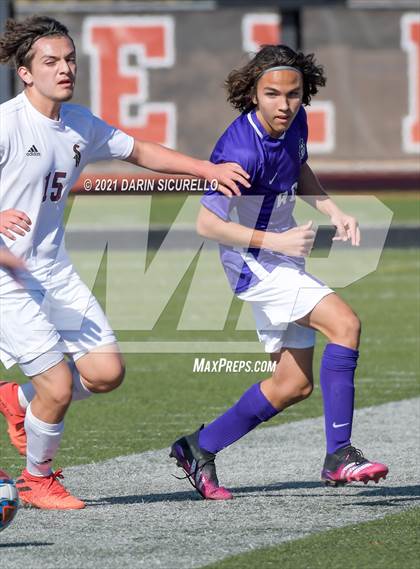 Thumbnail 3 in Shadow Ridge vs. Arizona College Prep (Coyote Classic Soccer Tournament) photogallery.