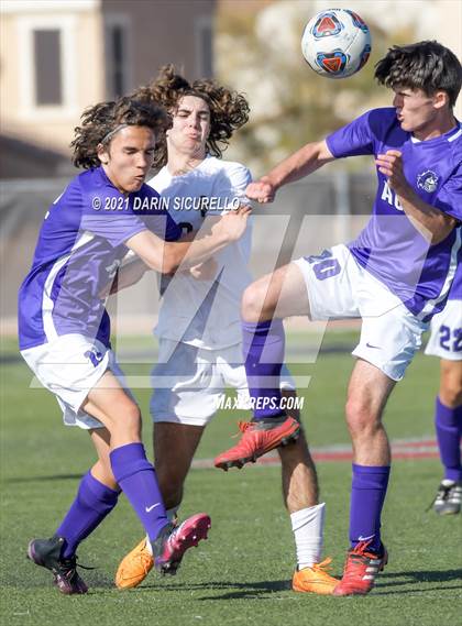 Thumbnail 1 in Shadow Ridge vs. Arizona College Prep (Coyote Classic Soccer Tournament) photogallery.