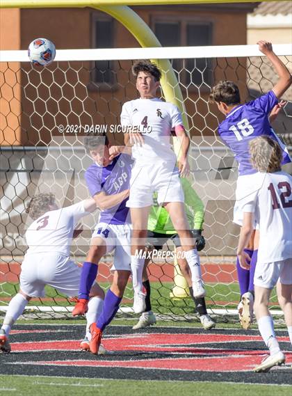 Thumbnail 3 in Shadow Ridge vs. Arizona College Prep (Coyote Classic Soccer Tournament) photogallery.