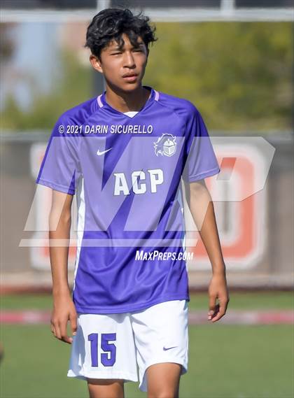 Thumbnail 2 in Shadow Ridge vs. Arizona College Prep (Coyote Classic Soccer Tournament) photogallery.