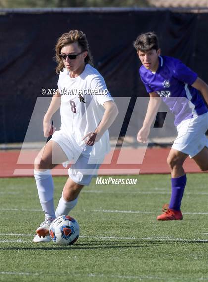 Thumbnail 3 in Shadow Ridge vs. Arizona College Prep (Coyote Classic Soccer Tournament) photogallery.