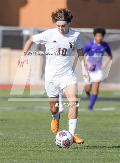 Thumbnail 1 in Shadow Ridge vs. Arizona College Prep (Coyote Classic Soccer Tournament) photogallery.