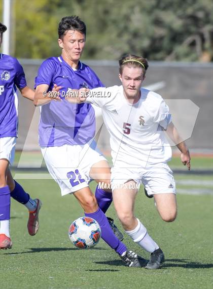 Thumbnail 1 in Shadow Ridge vs. Arizona College Prep (Coyote Classic Soccer Tournament) photogallery.