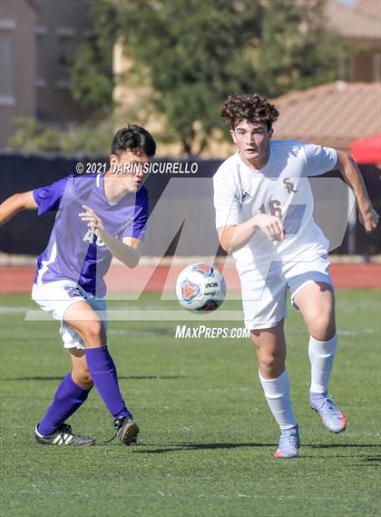 Thumbnail 2 in Shadow Ridge vs. Arizona College Prep (Coyote Classic Soccer Tournament) photogallery.
