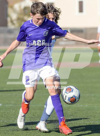 Thumbnail 2 in Shadow Ridge vs. Arizona College Prep (Coyote Classic Soccer Tournament) photogallery.