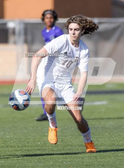 Thumbnail 2 in Shadow Ridge vs. Arizona College Prep (Coyote Classic Soccer Tournament) photogallery.