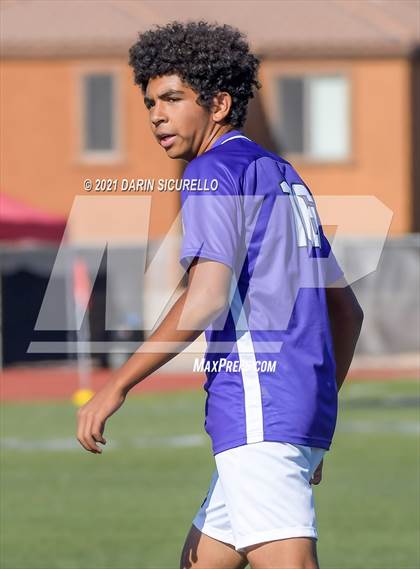 Thumbnail 3 in Shadow Ridge vs. Arizona College Prep (Coyote Classic Soccer Tournament) photogallery.