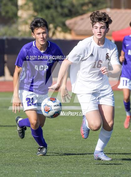 Thumbnail 3 in Shadow Ridge vs. Arizona College Prep (Coyote Classic Soccer Tournament) photogallery.