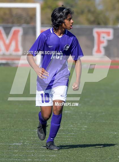 Thumbnail 1 in Shadow Ridge vs. Arizona College Prep (Coyote Classic Soccer Tournament) photogallery.