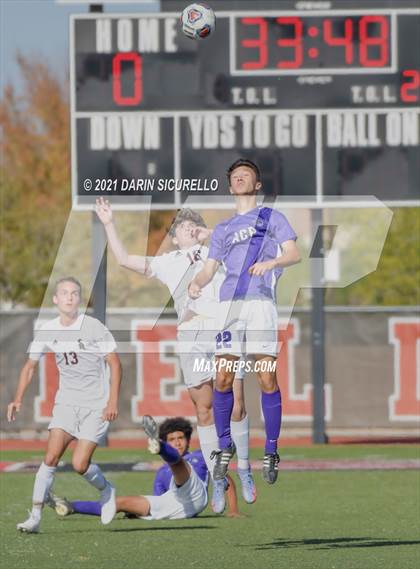 Thumbnail 2 in Shadow Ridge vs. Arizona College Prep (Coyote Classic Soccer Tournament) photogallery.