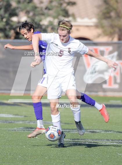 Thumbnail 1 in Shadow Ridge vs. Arizona College Prep (Coyote Classic Soccer Tournament) photogallery.