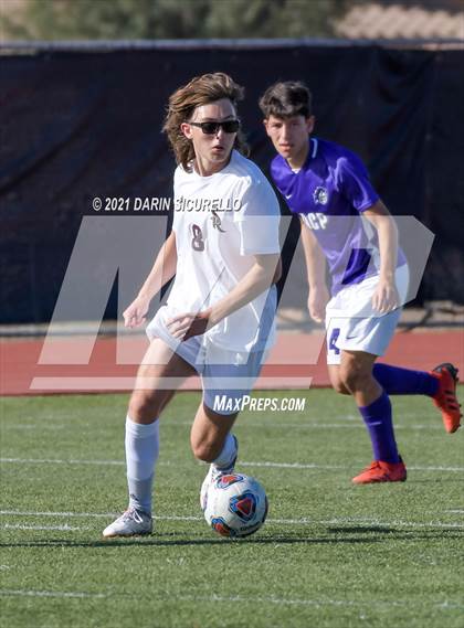 Thumbnail 1 in Shadow Ridge vs. Arizona College Prep (Coyote Classic Soccer Tournament) photogallery.