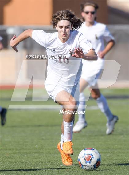 Thumbnail 3 in Shadow Ridge vs. Arizona College Prep (Coyote Classic Soccer Tournament) photogallery.