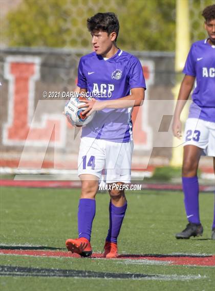Thumbnail 2 in Shadow Ridge vs. Arizona College Prep (Coyote Classic Soccer Tournament) photogallery.