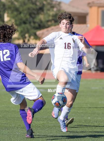 Thumbnail 1 in Shadow Ridge vs. Arizona College Prep (Coyote Classic Soccer Tournament) photogallery.