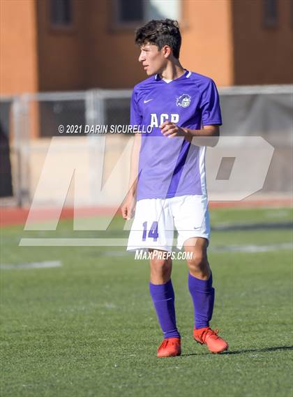Thumbnail 3 in Shadow Ridge vs. Arizona College Prep (Coyote Classic Soccer Tournament) photogallery.