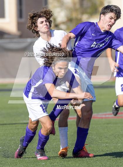 Thumbnail 3 in Shadow Ridge vs. Arizona College Prep (Coyote Classic Soccer Tournament) photogallery.
