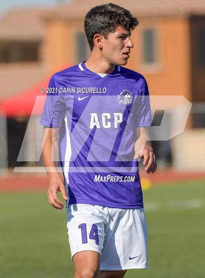 Thumbnail 1 in Shadow Ridge vs. Arizona College Prep (Coyote Classic Soccer Tournament) photogallery.